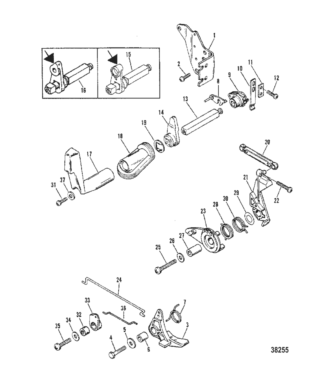Throttle And Shift Linkage (Side Shift Models)