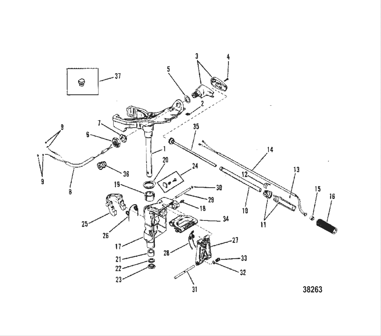 Swivel Bracket And Steering Handle
