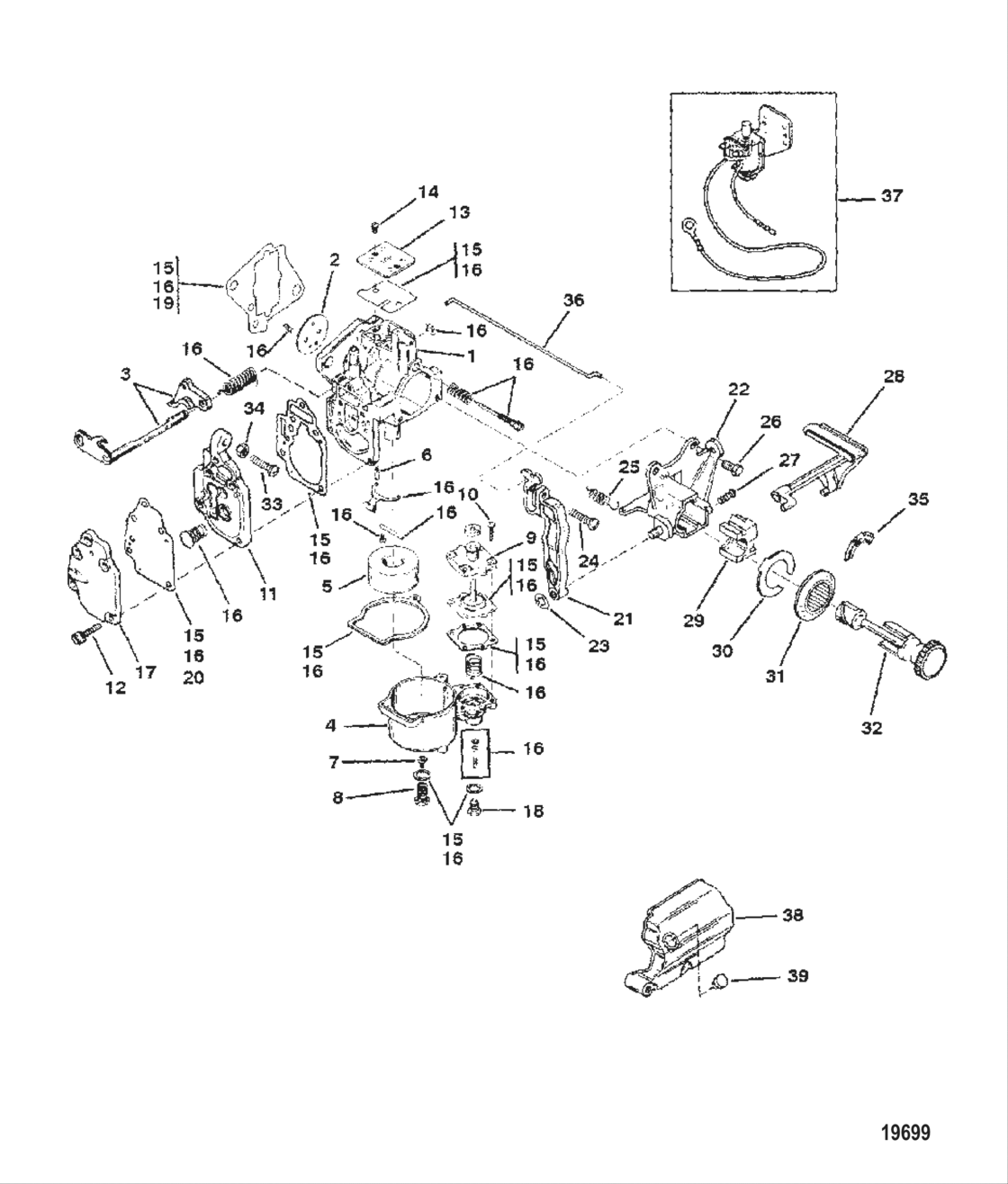 Carb (15)(Usa-S/n-0G112449/bel-S/n-9831799 &amp; Below)