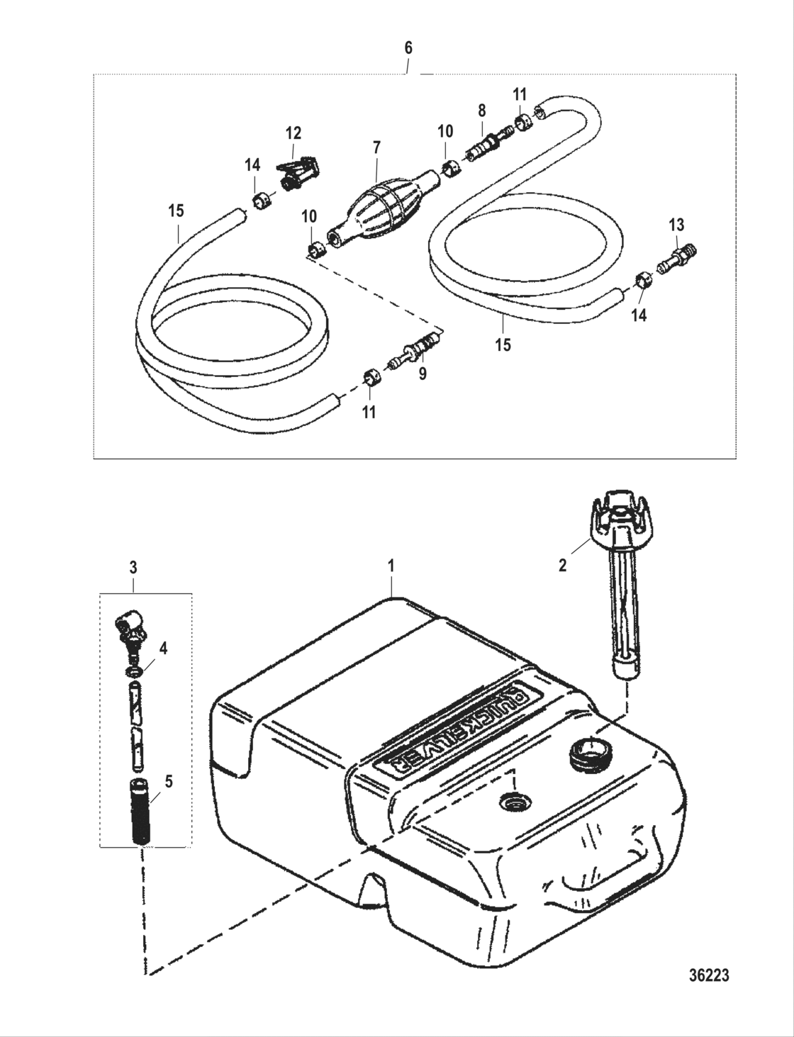 Fuel Tank And Line Assembly (6.6 Gallon)