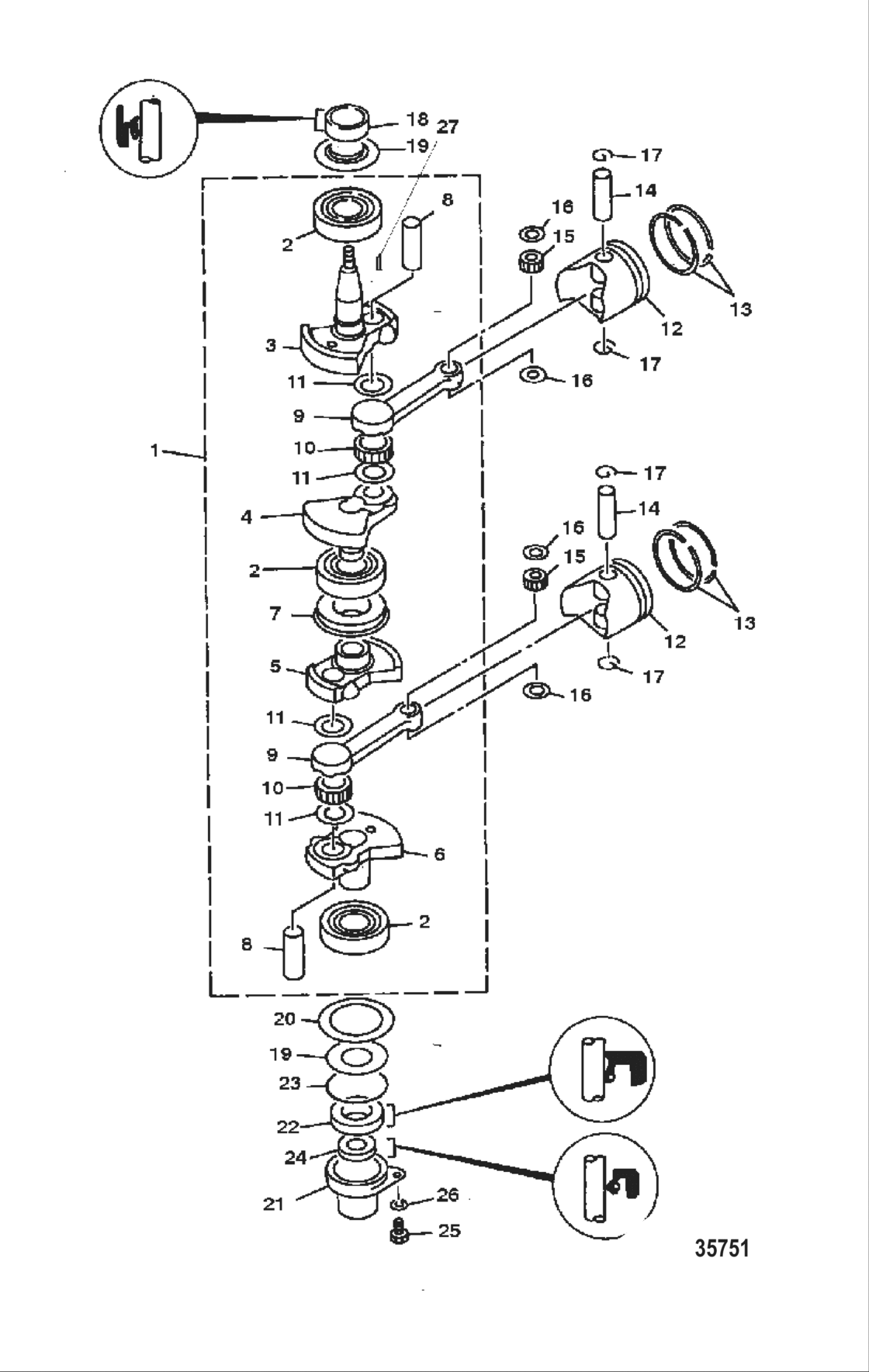 Crankshaft, Pistons And Connecting Rods