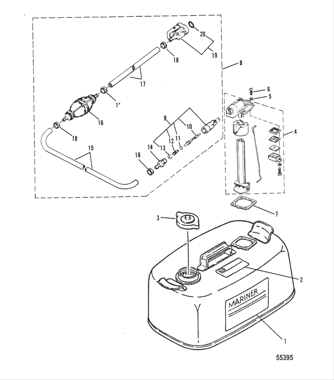 Fuel Tank And Fuel Line Assembly