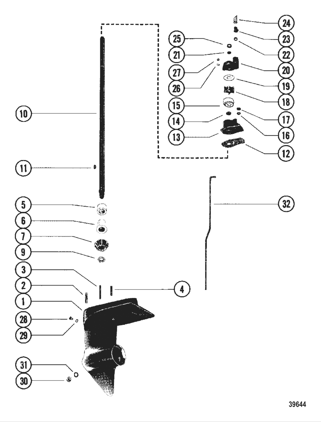 Gear Housing Assembly (Driveshaft)